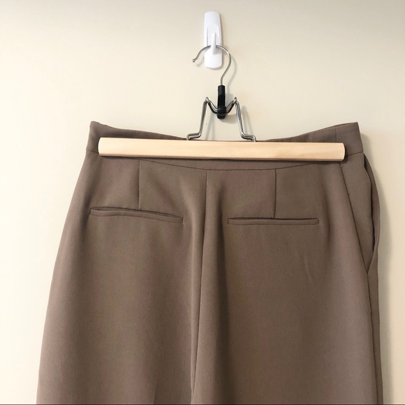 Aritzia Wilfred Wide Leg Taupe Pants - Picture 3 of 6